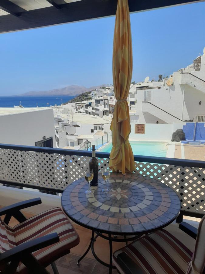 The White Dragos With Ocean View - Ac - Private Pool Apartman Tías Kültér fotó